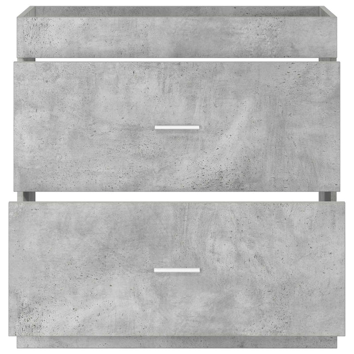 Dulap sub chiuvetă pentru baie Gri Beton 78,5 x 37,5 x 81 cm - WALTI WALTI