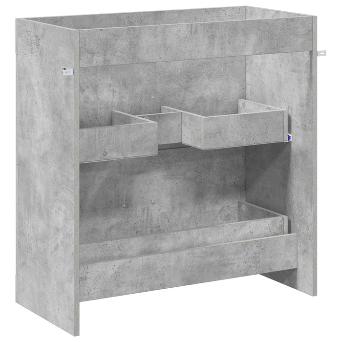 Dulap sub chiuvetă pentru baie Gri Beton 78,5 x 37,5 x 81 cm - WALTI WALTI