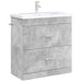 Dulap sub chiuvetă pentru baie Gri Beton 78,5 x 37,5 x 81 cm - WALTI WALTI