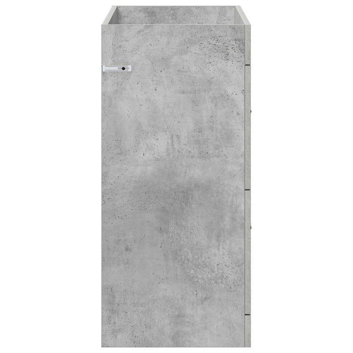 Dulap sub chiuvetă pentru baie Gri Beton 78,5 x 37,5 x 81 cm - WALTI WALTI
