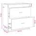 Dulap sub chiuvetă pentru baie Gri Beton 78,5 x 37,5 x 81 cm - WALTI WALTI
