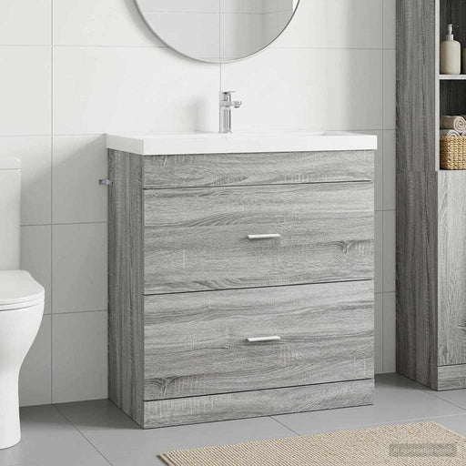 Dulap sub chiuvetă pentru baie Sonoma gri 78,5 x 37,5 x 81 cm - WALTI WALTI