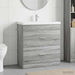 Dulap sub chiuvetă pentru baie Sonoma gri 78,5 x 37,5 x 81 cm - WALTI WALTI