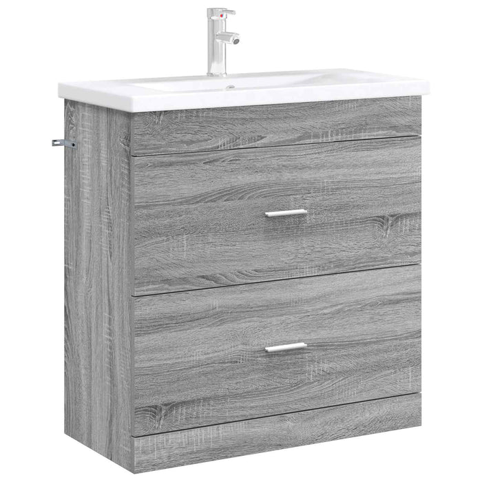 Dulap sub chiuvetă pentru baie Sonoma gri 78,5 x 37,5 x 81 cm - WALTI WALTI