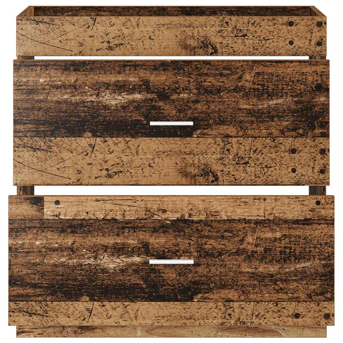 Dulap sub chiuvetă pentru baie Lemn vechi 78,5 x 37,5 x 81 cm - WALTI WALTI