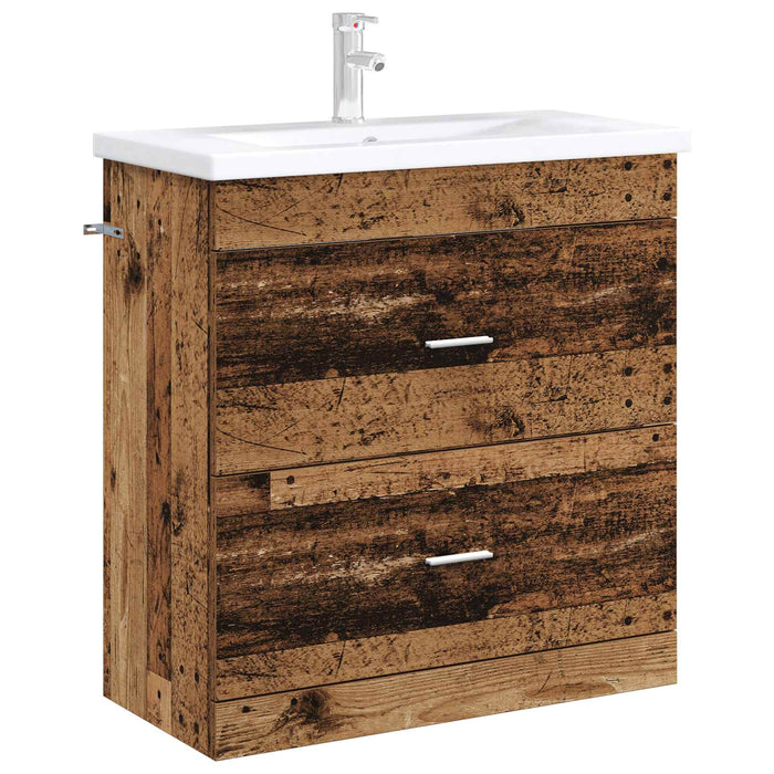 Dulap sub chiuvetă pentru baie Lemn vechi 78,5 x 37,5 x 81 cm - WALTI WALTI