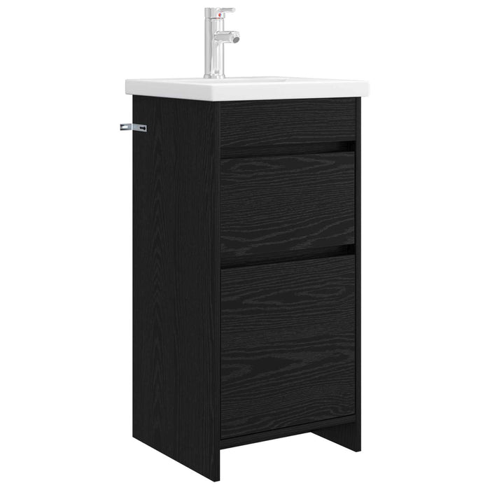 Mobilă de baie cu chiuvetă Stejar Negru 42 x 40 x 84,5 cm - WALTI WALTI