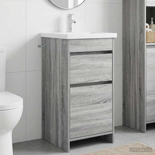 Mobilă de baie cu chiuvetă Sonoma gri 42 x 40 x 84,5 cm - WALTI WALTI