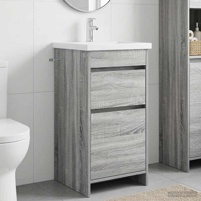 Mobilă de baie cu chiuvetă Sonoma gri 42 x 40 x 84,5 cm - WALTI WALTI