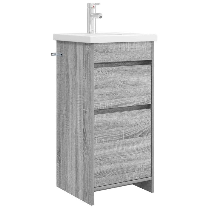Mobilă de baie cu chiuvetă Sonoma gri 42 x 40 x 84,5 cm - WALTI WALTI