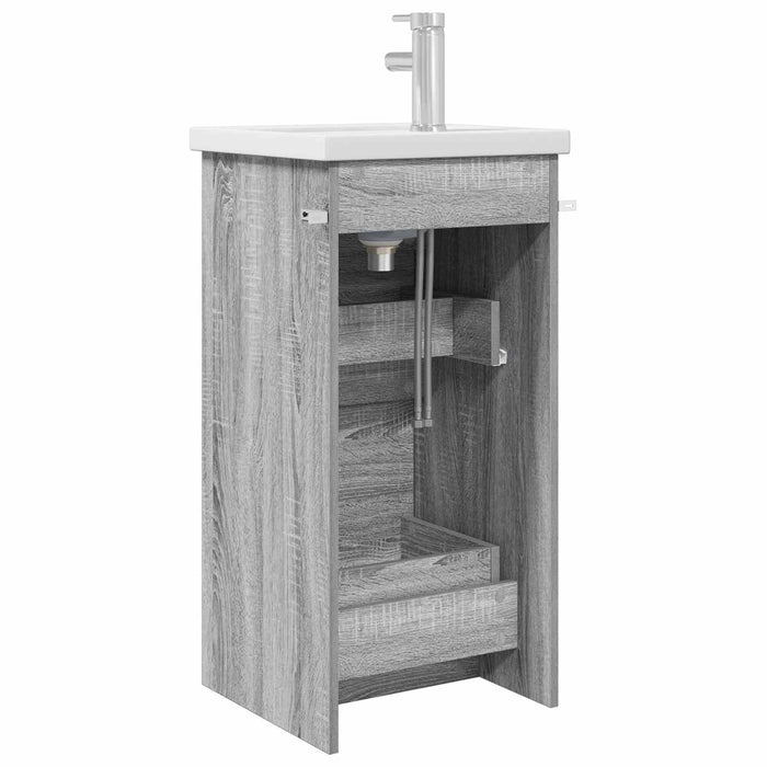 Mobilă de baie cu chiuvetă Sonoma gri 42 x 40 x 84,5 cm - WALTI WALTI