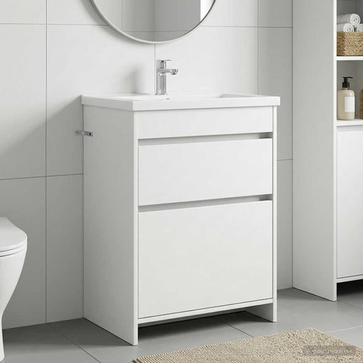 Dulap sub chiuvetă pentru baie Alb 56 x 37,5 x 81 cm - WALTI WALTI