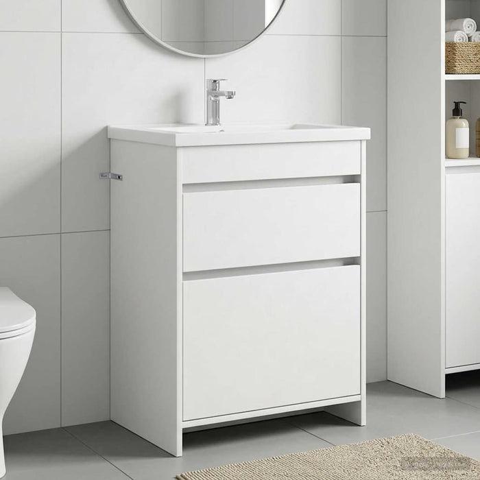 Dulap sub chiuvetă pentru baie Alb 56 x 37,5 x 81 cm - WALTI WALTI
