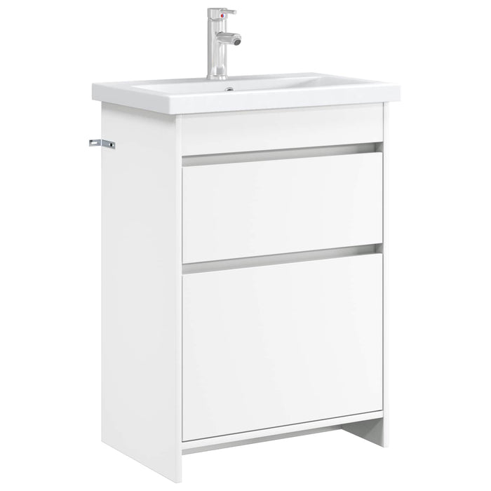 Dulap sub chiuvetă pentru baie Alb 56 x 37,5 x 81 cm - WALTI WALTI