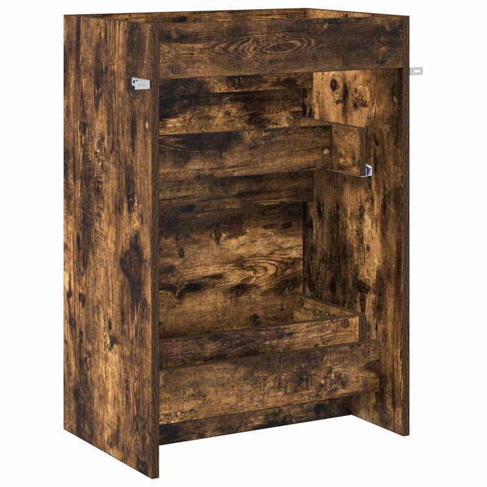 Dulap sub chiuvetă pentru baie Stejar fumuriu 56 x 37,5 x 81 cm - WALTI WALTI