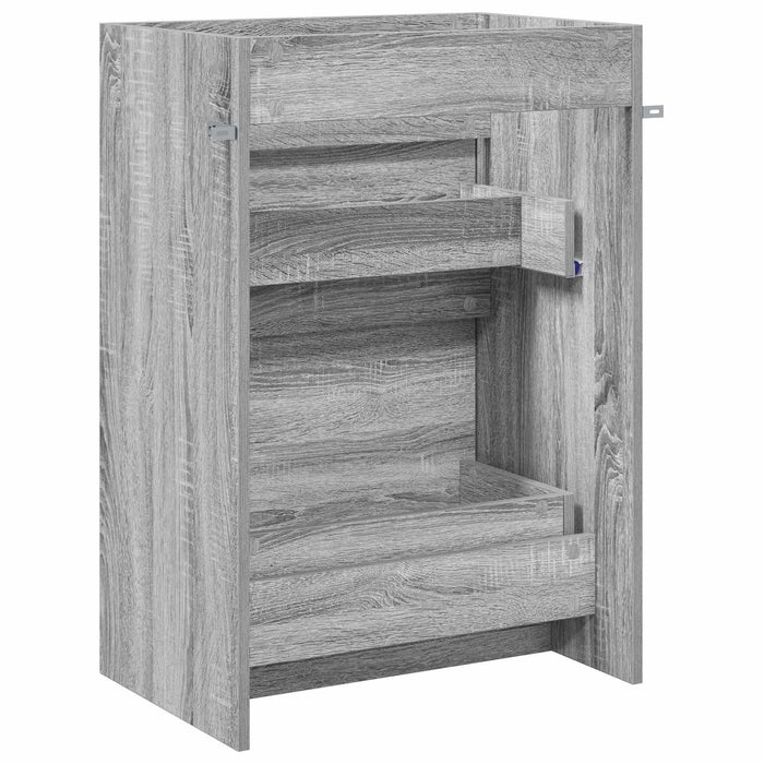 Dulap sub chiuvetă pentru baie Sonoma gri 56 x 37,5 x 81 cm - WALTI WALTI