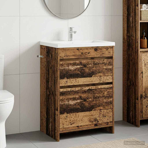 Dulap sub chiuvetă pentru baie Lemn vechi 56 x 37,5 x 81 cm - WALTI WALTI