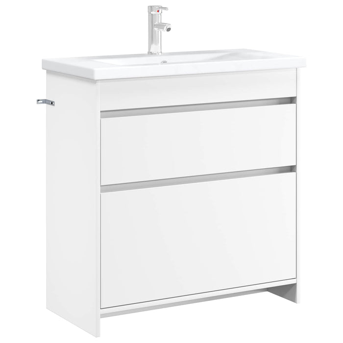 Dulap sub chiuvetă pentru baie Alb 78,5 x 37,5 x 81 cm - WALTI WALTI