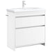 Dulap sub chiuvetă pentru baie Alb 78,5 x 37,5 x 81 cm - WALTI WALTI
