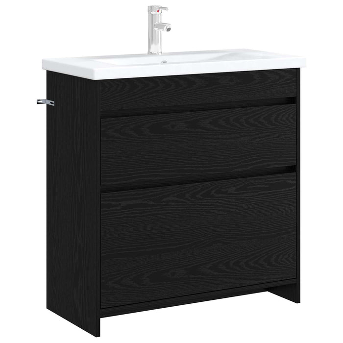 Dulap sub chiuvetă pentru baie Stejar Negru 78,5 x 37,5 x 81 cm - WALTI WALTI