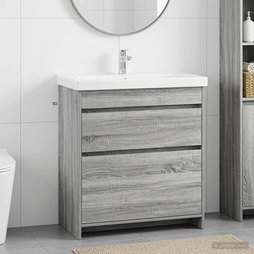 Dulap sub chiuvetă pentru baie Sonoma gri 78,5 x 37,5 x 81 cm - WALTI WALTI