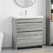 Dulap sub chiuvetă pentru baie Sonoma gri 78,5 x 37,5 x 81 cm - WALTI WALTI