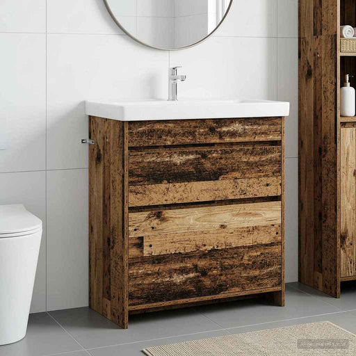 Dulap sub chiuvetă pentru baie Lemn vechi 78,5 x 37,5 x 81 cm - WALTI WALTI