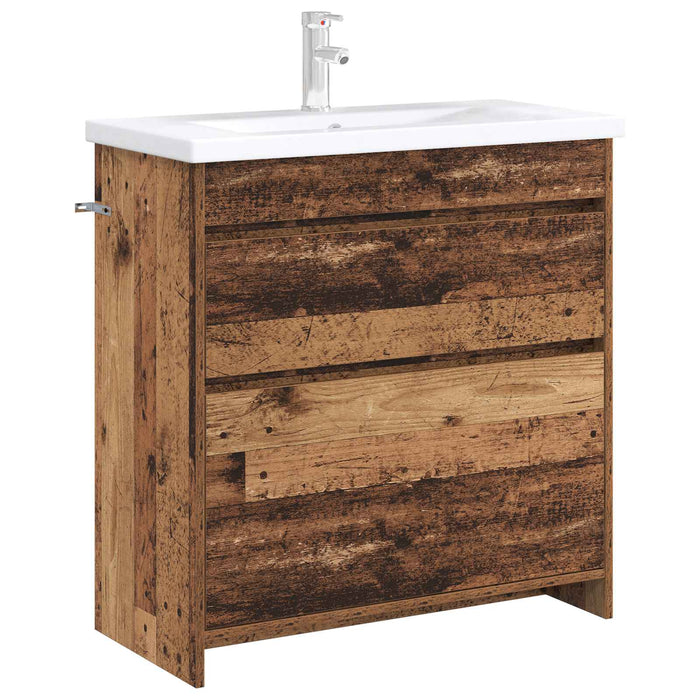 Dulap sub chiuvetă pentru baie Lemn vechi 78,5 x 37,5 x 81 cm - WALTI WALTI
