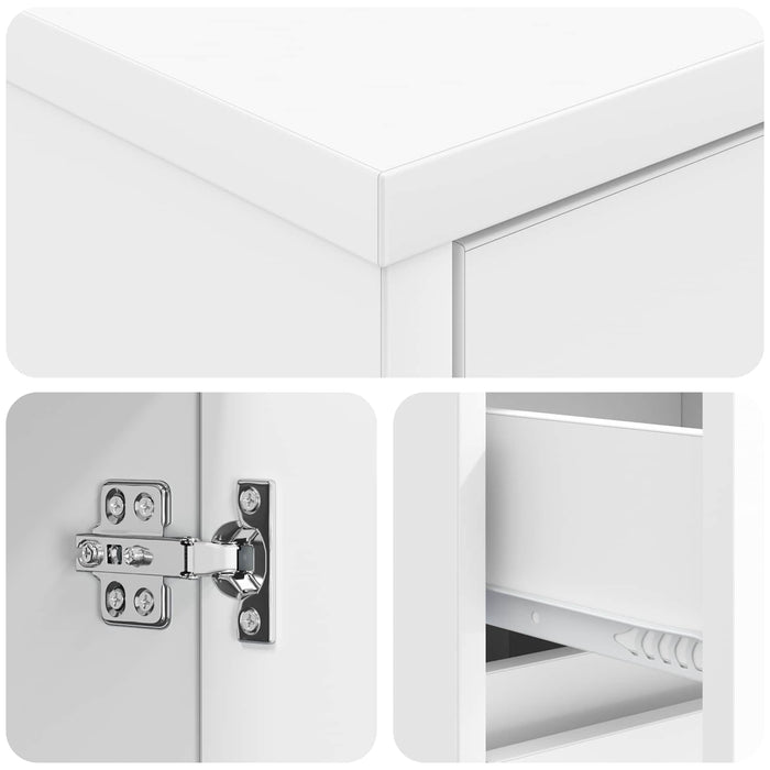 Dulap de Baie Alb 35 x 36,5 x 85 cm Lemn prelucrat - WALTI WALTI