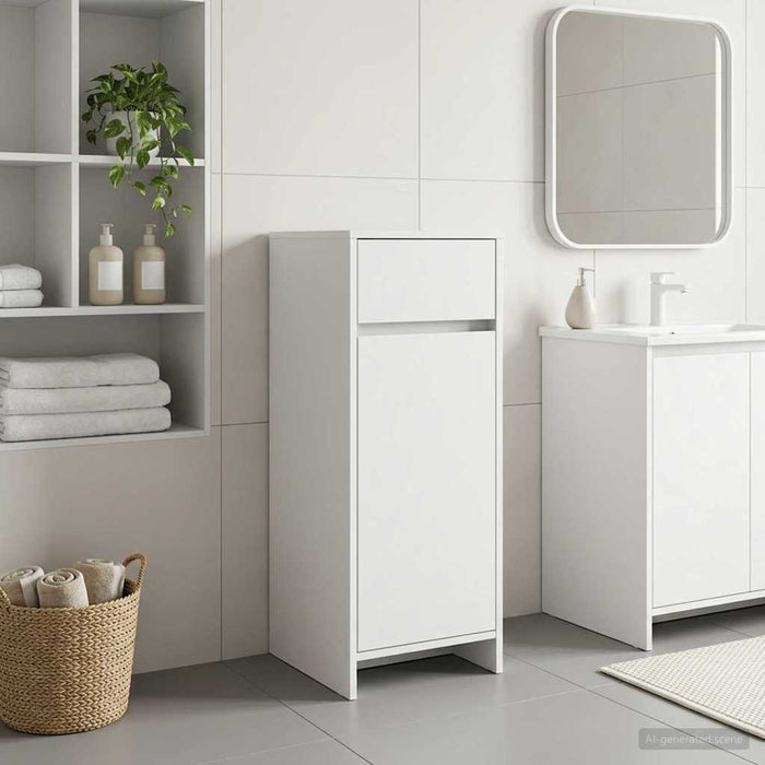 Dulap de Baie Alb 35 x 36,5 x 85 cm Lemn prelucrat - WALTI WALTI