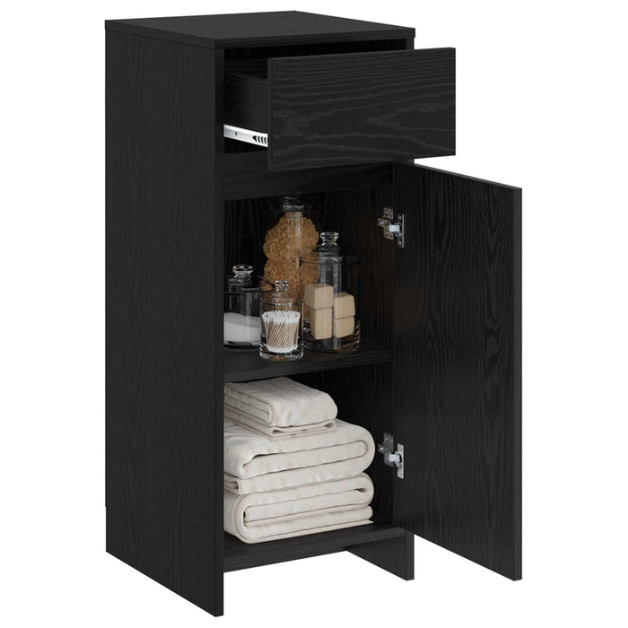Dulap de Baie Stejar Negru 35 x 36,5 x 85 cm Lemn prelucrat - WALTI WALTI