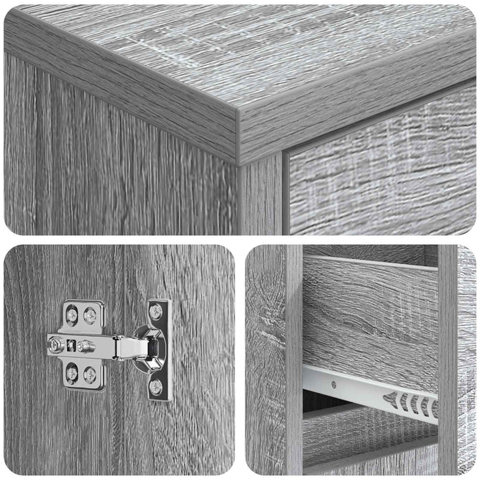Dulap de Baie Sonoma gri 35 x 36,5 x 85 cm Lemn prelucrat - WALTI WALTI