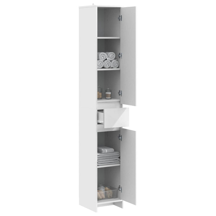 Dulap de Baie Alb 30 x 33 x 190 cm Lemn prelucrat - WALTI WALTI