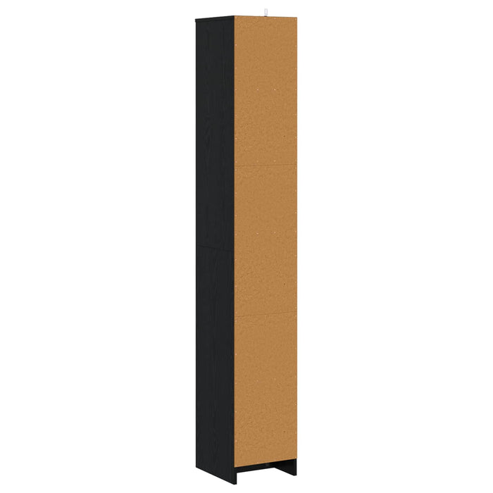 Dulap de Baie Stejar Negru 30 x 33 x 190 cm Lemn prelucrat - WALTI WALTI