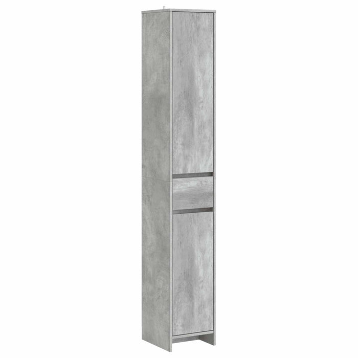 Dulap de Baie Gri Beton 30 x 33 x 190 cm Lemn prelucrat WALTI