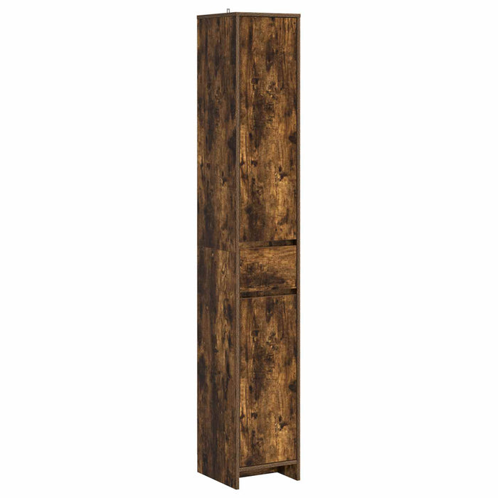 Dulap de Baie Stejar fumuriu 30 x 33 x 190 cm Lemn prelucrat - WALTI WALTI
