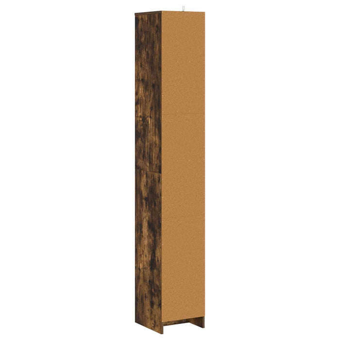 Dulap de Baie Stejar fumuriu 30 x 33 x 190 cm Lemn prelucrat - WALTI WALTI