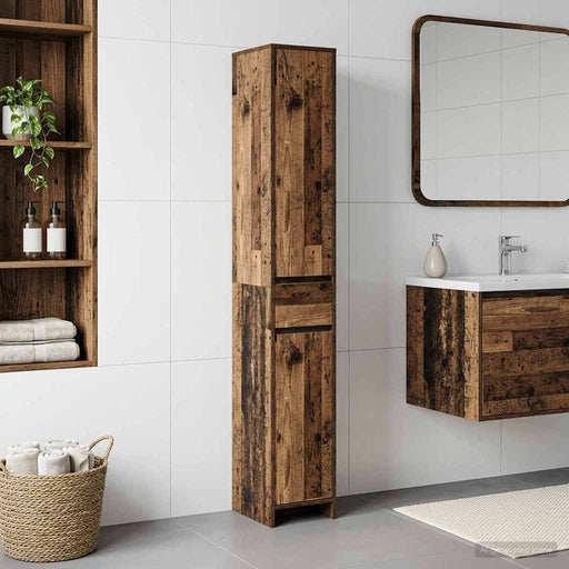 Dulap de Baie Lemn vechi 30 x 33 x 190 cm Lemn prelucrat - WALTI WALTI