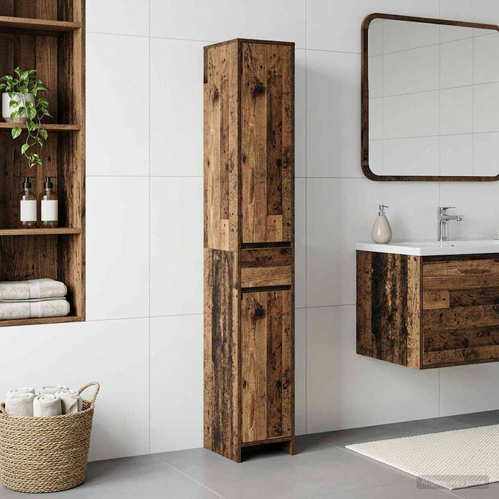 Dulap de Baie Lemn vechi 30 x 33 x 190 cm Lemn prelucrat - WALTI WALTI