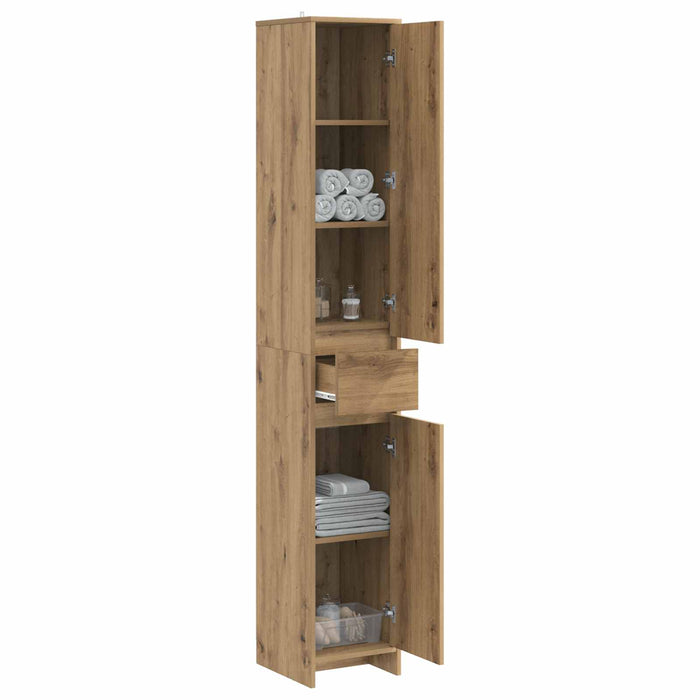 Dulap de Baie Stejar Artizanal 30 x 33 x 190 cm Lemn prelucrat WALTI