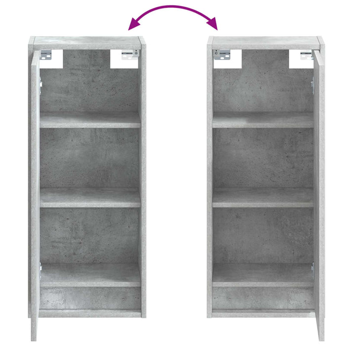 Chiuvetă de baie suspendată Gri Beton 35 x 20 x 81 cm - WALTI WALTI