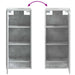 Chiuvetă de baie suspendată Gri Beton 35 x 20 x 81 cm - WALTI WALTI