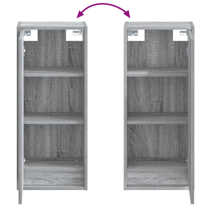 Chiuvetă de baie suspendată Sonoma gri 35 x 20 x 81 cm - WALTI WALTI