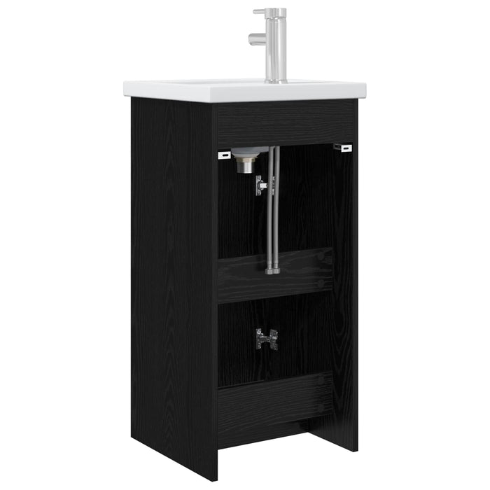 Mobilă de baie cu chiuvetă Stejar Negru 42 x 40 x 84,5 cm - WALTI WALTI