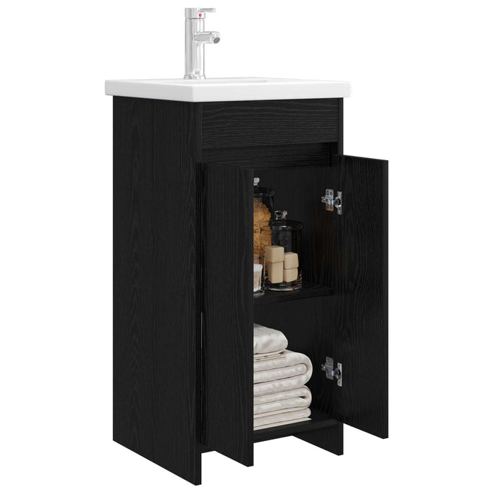 Mobilă de baie cu chiuvetă Stejar Negru 42 x 40 x 84,5 cm - WALTI WALTI