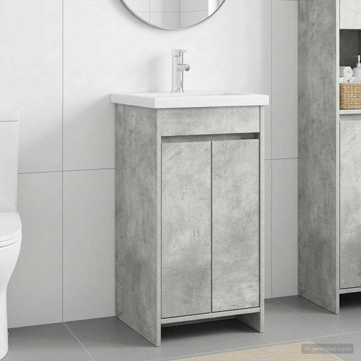Mobilă de baie cu chiuvetă Gri Beton 42 x 40 x 84,5 cm - WALTI WALTI