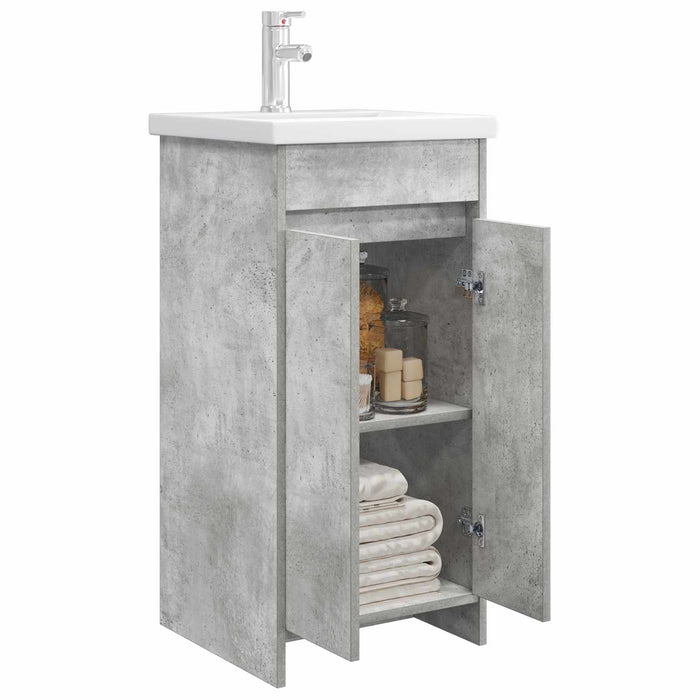 Mobilă de baie cu chiuvetă Gri Beton 42 x 40 x 84,5 cm - WALTI WALTI