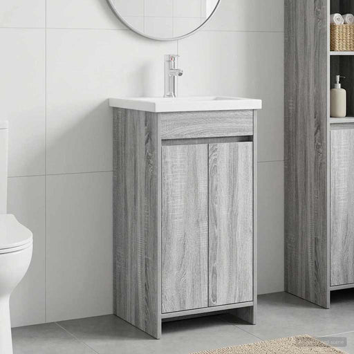 Mobilă de baie cu chiuvetă Sonoma gri 42 x 40 x 84,5 cm - WALTI WALTI