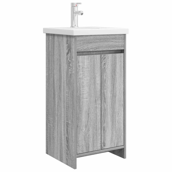 Mobilă de baie cu chiuvetă Sonoma gri 42 x 40 x 84,5 cm - WALTI WALTI