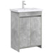 Dulap sub chiuvetă pentru baie Gri Beton 56 x 37,5 x 81 cm - WALTI WALTI